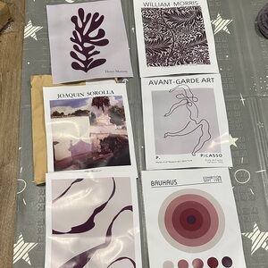 Art Posters to put in frames  - Deep Purple Design